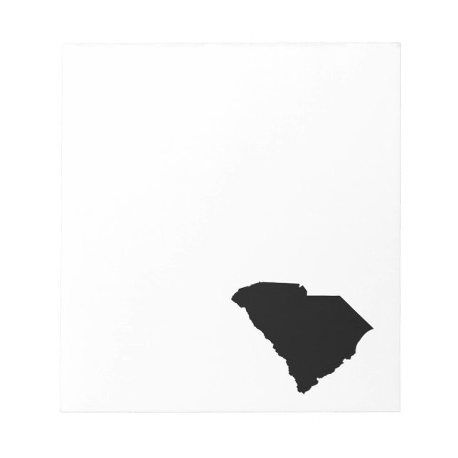 South Carolina in Black Notepad (Front)