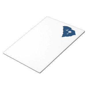 South Carolina in Blue and White Notepad