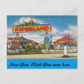 South Carolina, Kiddieland, Myrtle Beach Postcard
