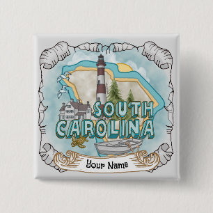South Carolina Lighthouse 15 Cm Square Badge
