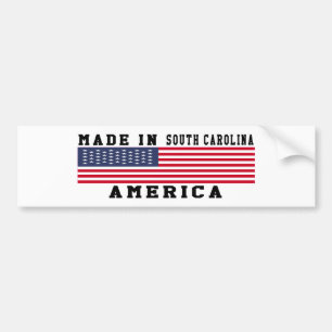 South Carolina Made In Designs Bumper Sticker