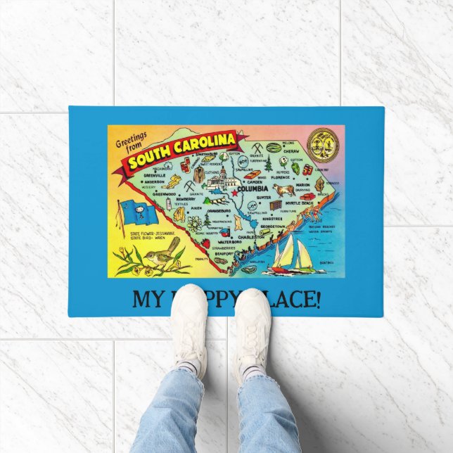South Carolina Map 24x36 Doormat (Indoor)