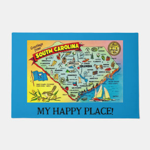 South Carolina Map 24x36 Doormat