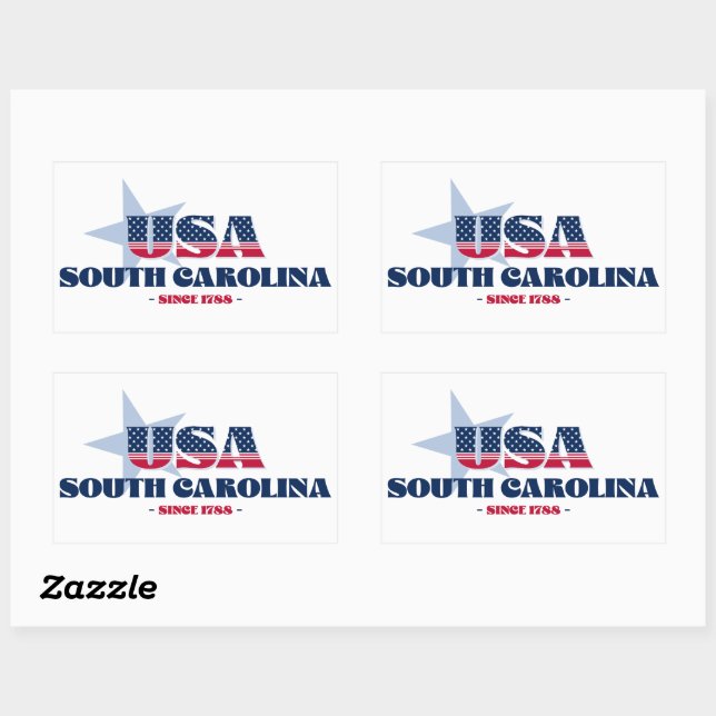 South Carolina My Home State Sticker (Sheet)