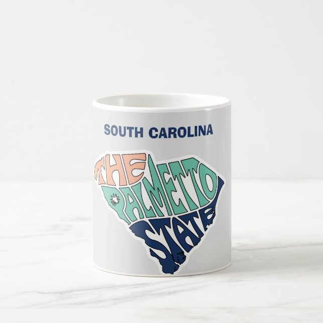 South Carolina Nickname Word Art Coffee Mug (Center)