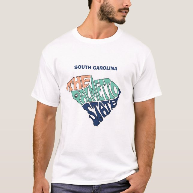 South Carolina Nickname Word Art T-Shirt (Front)