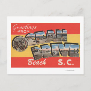 South Carolina - Ocean Drive Beach Postcard