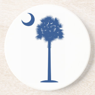South Carolina Palmetto and Crescent Coaster