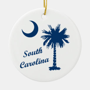 South Carolina Palmetto Ceramic Tree Decoration