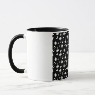 South Carolina Palmetto Moon Flag Black Mug