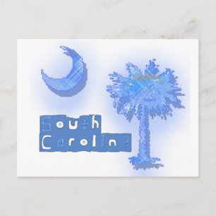 South carolina palmetto postcard