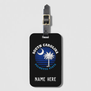 SOUTH CAROLINA PALMETTO STATE FLAG LUGGAGE TAG