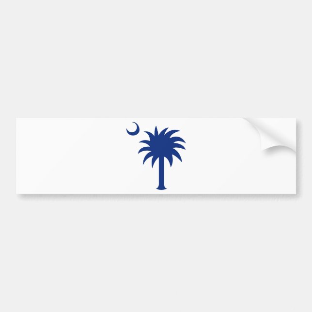 South Carolina Palmetto Tree Bumper Sticker (Front)