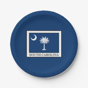 South Carolina Paper Plate