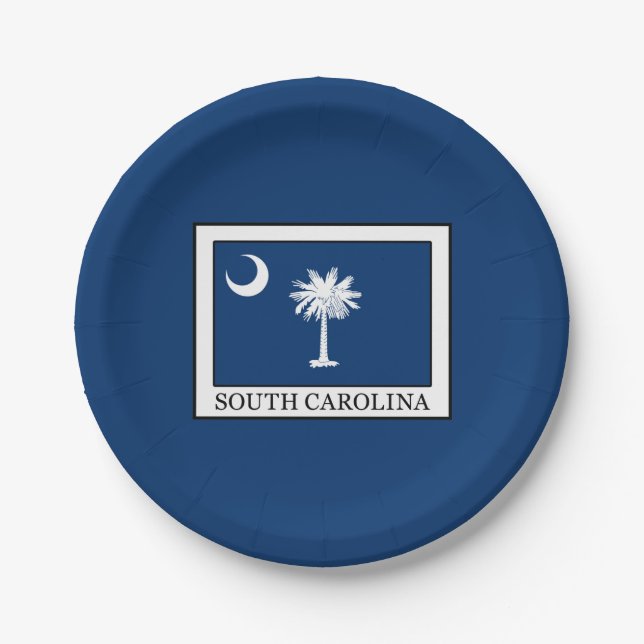 South Carolina Paper Plate (Front)