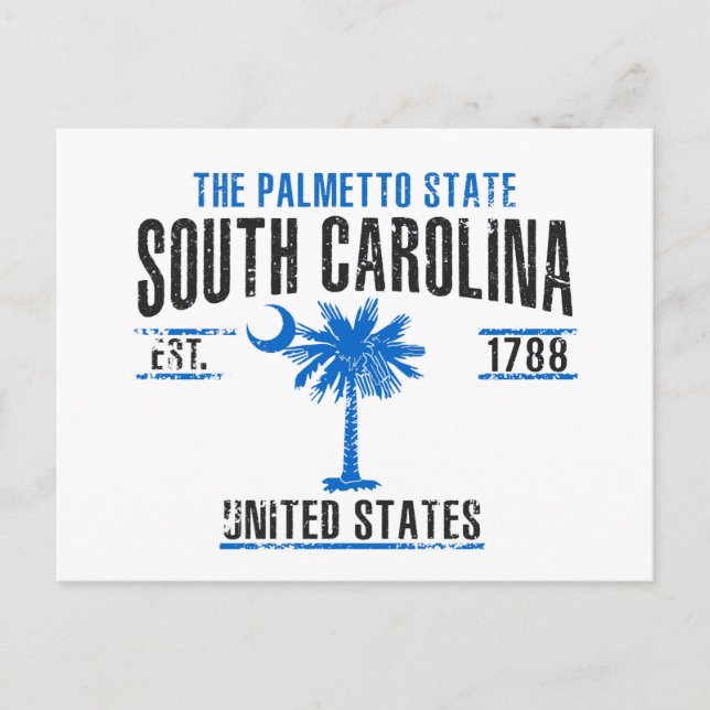 South Carolina Postcard (Front)