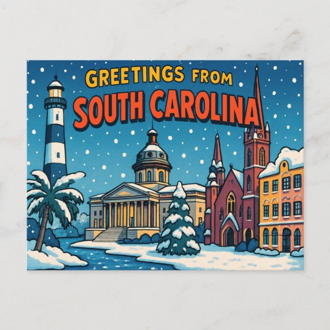 SOUTH CAROLINA Postcard (Front)