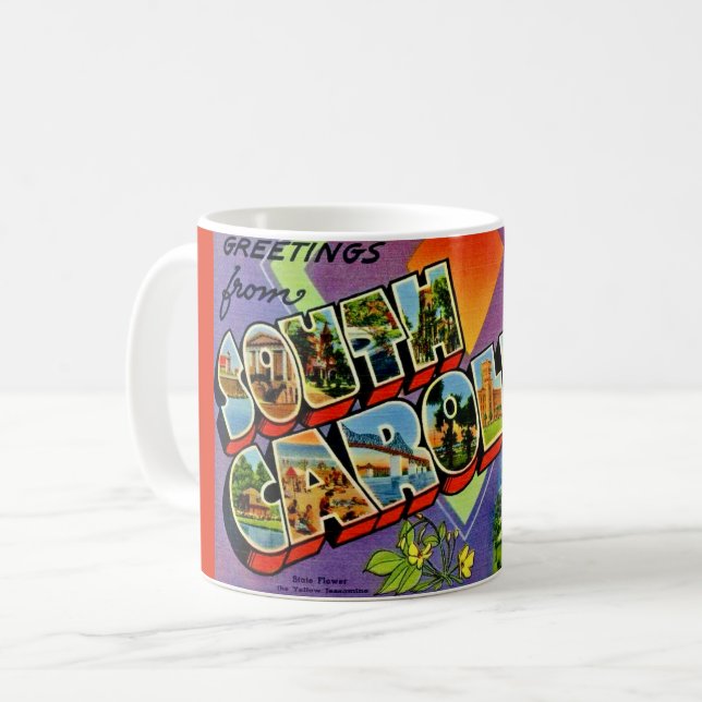 South Carolina Postcard Mug (Front Left)