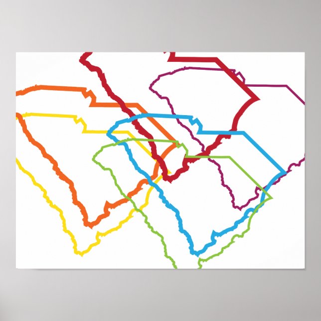 south carolina pride blur poster (Front)