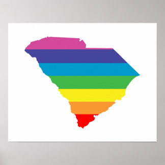 south carolina rainbow poster