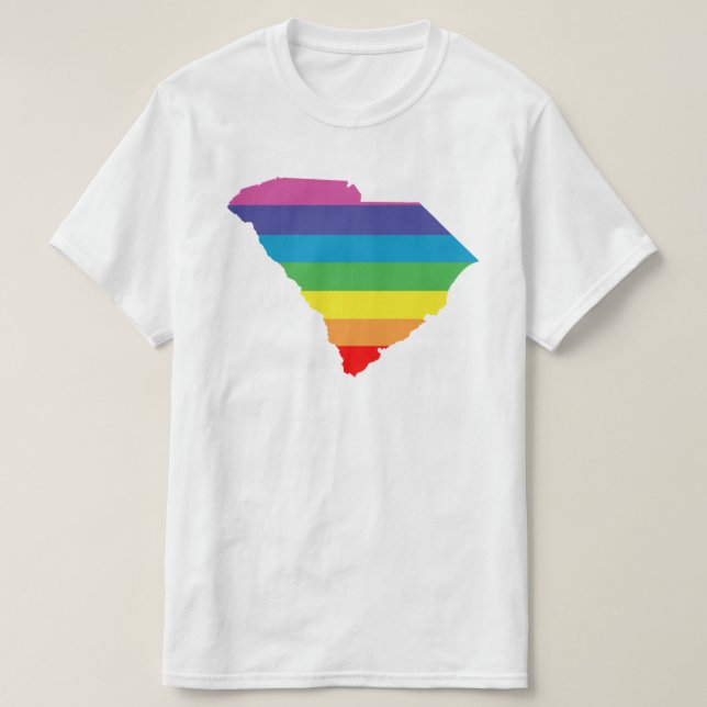 south carolina rainbow T-Shirt (Design Front)
