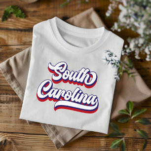 South Carolina Red White and Blue Vintage T-Shirt