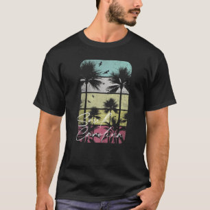 South Carolina Retro Vintage Beach Surf Surfing Su T-Shirt