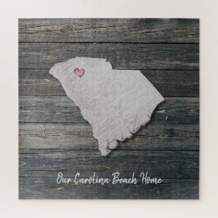 South Carolina Rustic State Puzzle