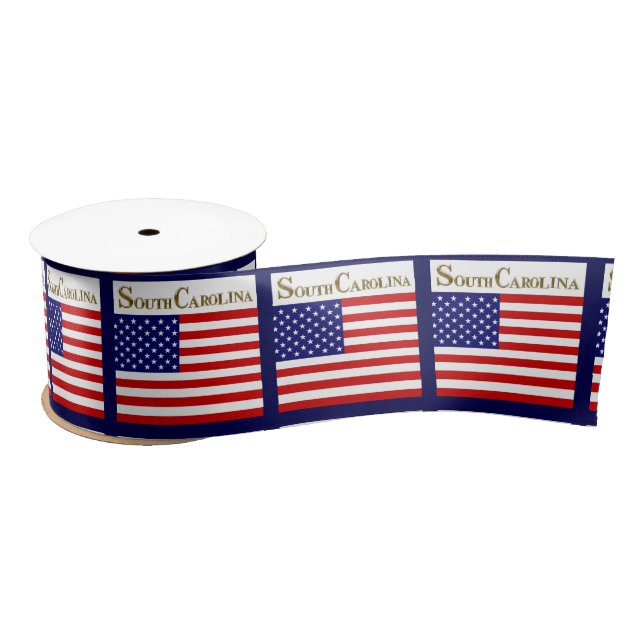 SOUTH CAROLINA     SATIN RIBBON (Spool)