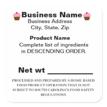 South Carolina SC Cottage Law Sticker Label