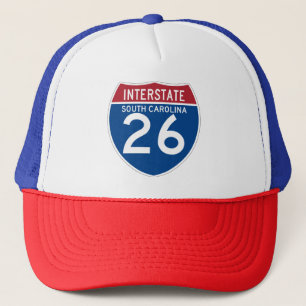 South Carolina SC I-26 Interstate Highway Shield - Trucker Hat
