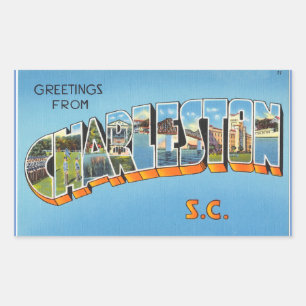 South Carolina, Sheet of 4 Charleston stickers