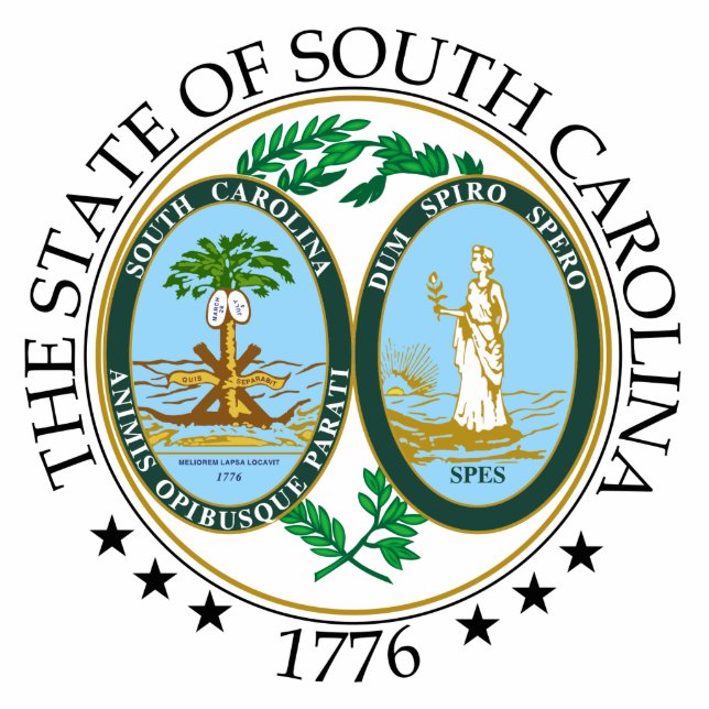 South Carolina sign Standing Photo Sculpture (Front)