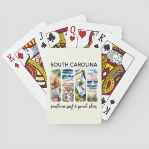 South Carolina – Southern Surf & Peach Skies Playing Cards