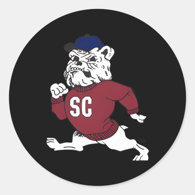South Carolina State Bulldogs Left Chest Classic Round Sticker (Front)