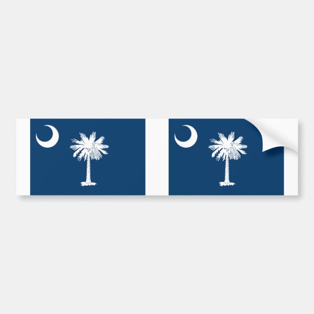 South Carolina state flag Bumper Sticker (Front)