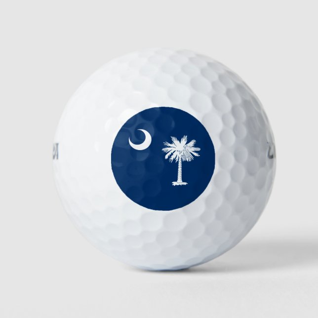 South Carolina State Flag Decor Golf Balls (Front)