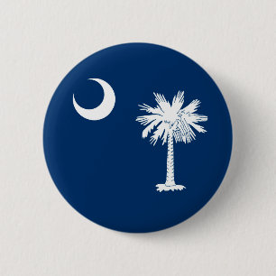 South Carolina State Flag Design Decor 6 Cm Round Badge