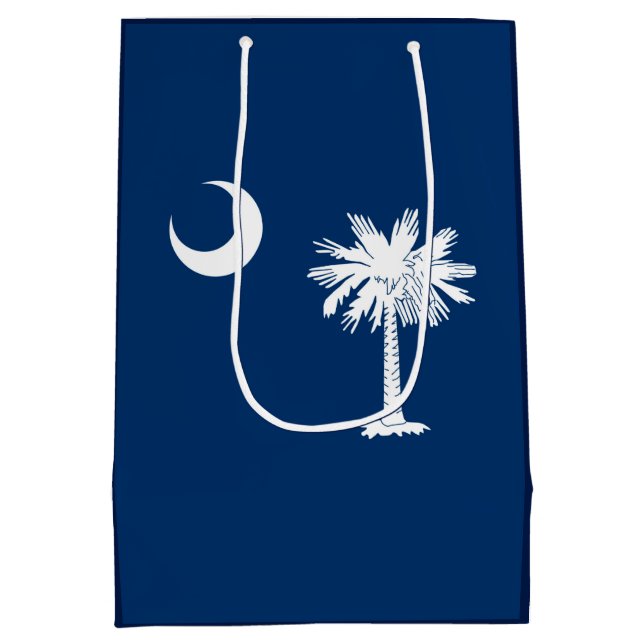 South Carolina State Flag Design Decor Medium Gift Bag (Back)