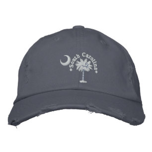 South Carolina State Flag Design Embroidered Hat
