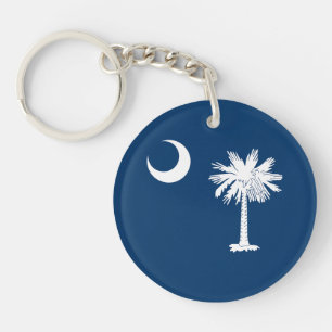 South Carolina State Flag Key Ring