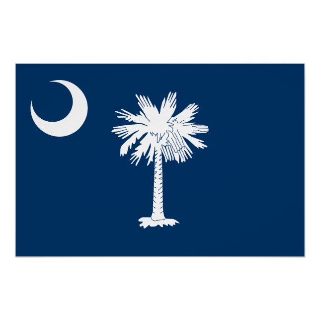 South Carolina State Flag Poster (Front)