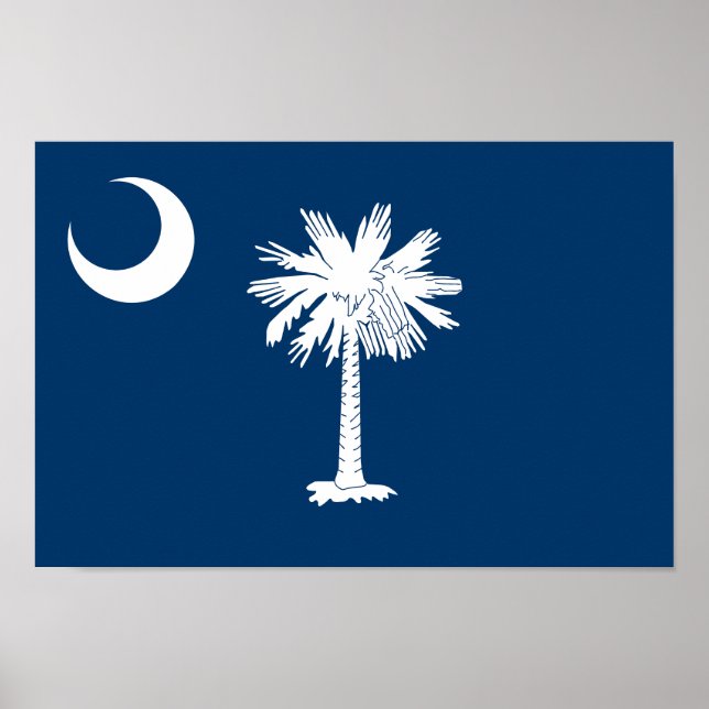 South Carolina State Flag Poster (Front)
