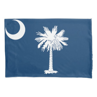 South Carolina State Flag Print Patriotc Pillowcase