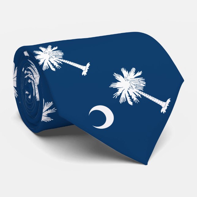 South Carolina State Flag Tie (Rolled)