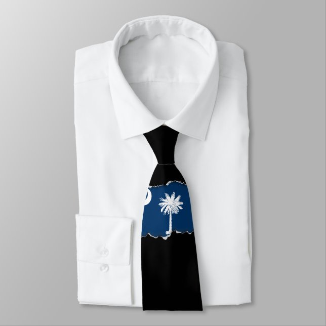 South Carolina State Flag Tie (Tied)