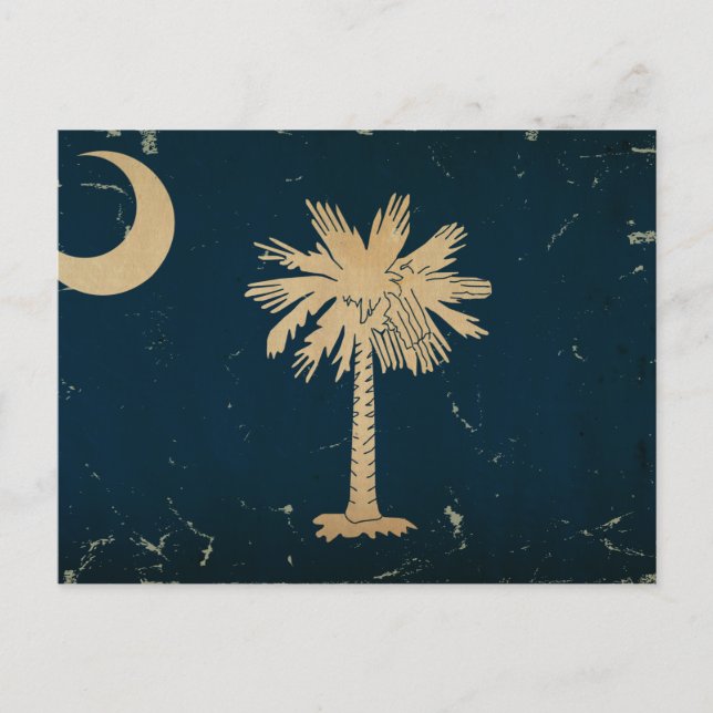 South Carolina State Flag VINTAGE.png Postcard (Front)