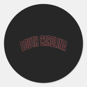 South Carolina State Jersey Varsity Classic Round Sticker