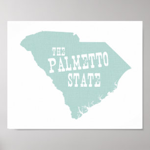South Carolina State Motto Slogan Poster