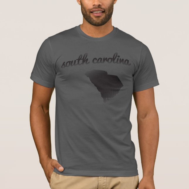 South Carolina State on Grey T-Shirt (Front)